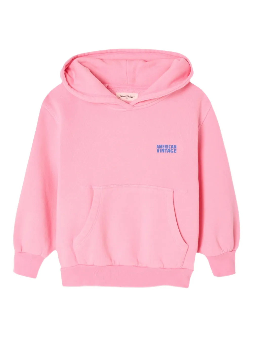 American Vintage Kids Hoodie met logoprint Roze
