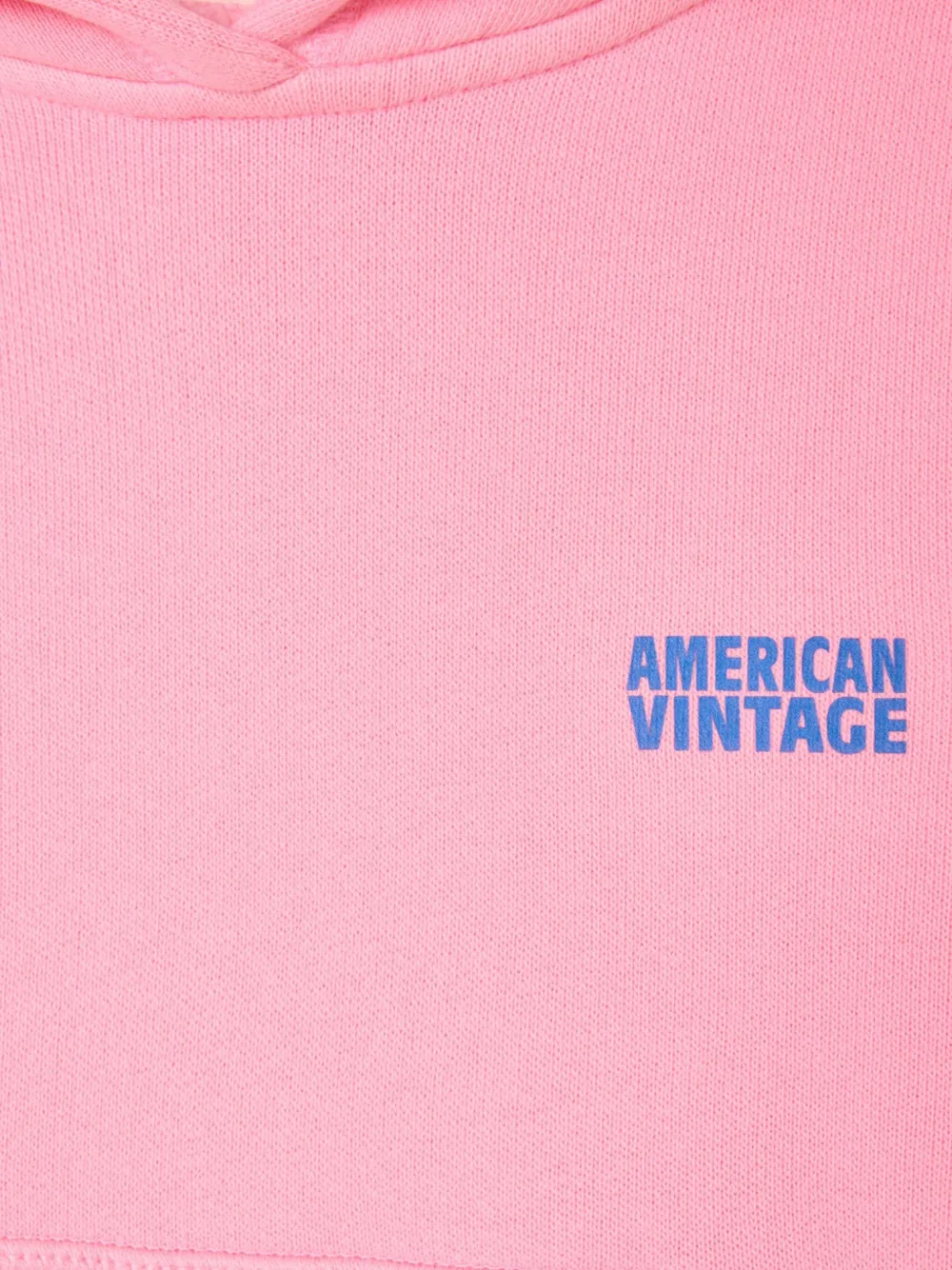 American Vintage Kids Hoodie met logoprint Roze