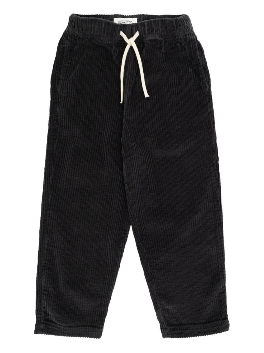 American Vintage Kids Ribfluwelen broek Zwart