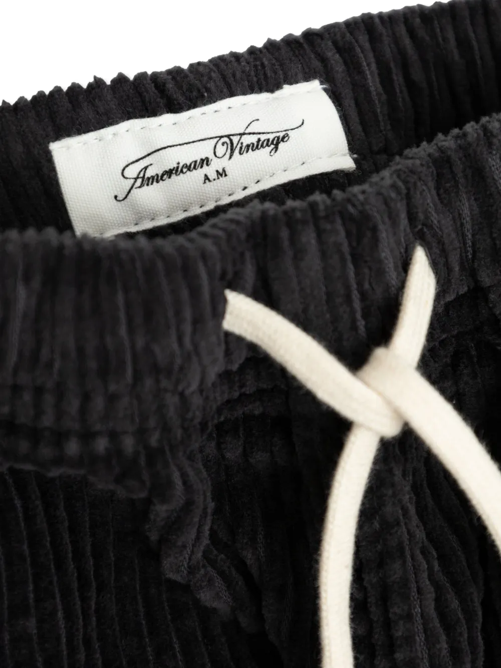 American Vintage Kids Ribfluwelen broek Zwart
