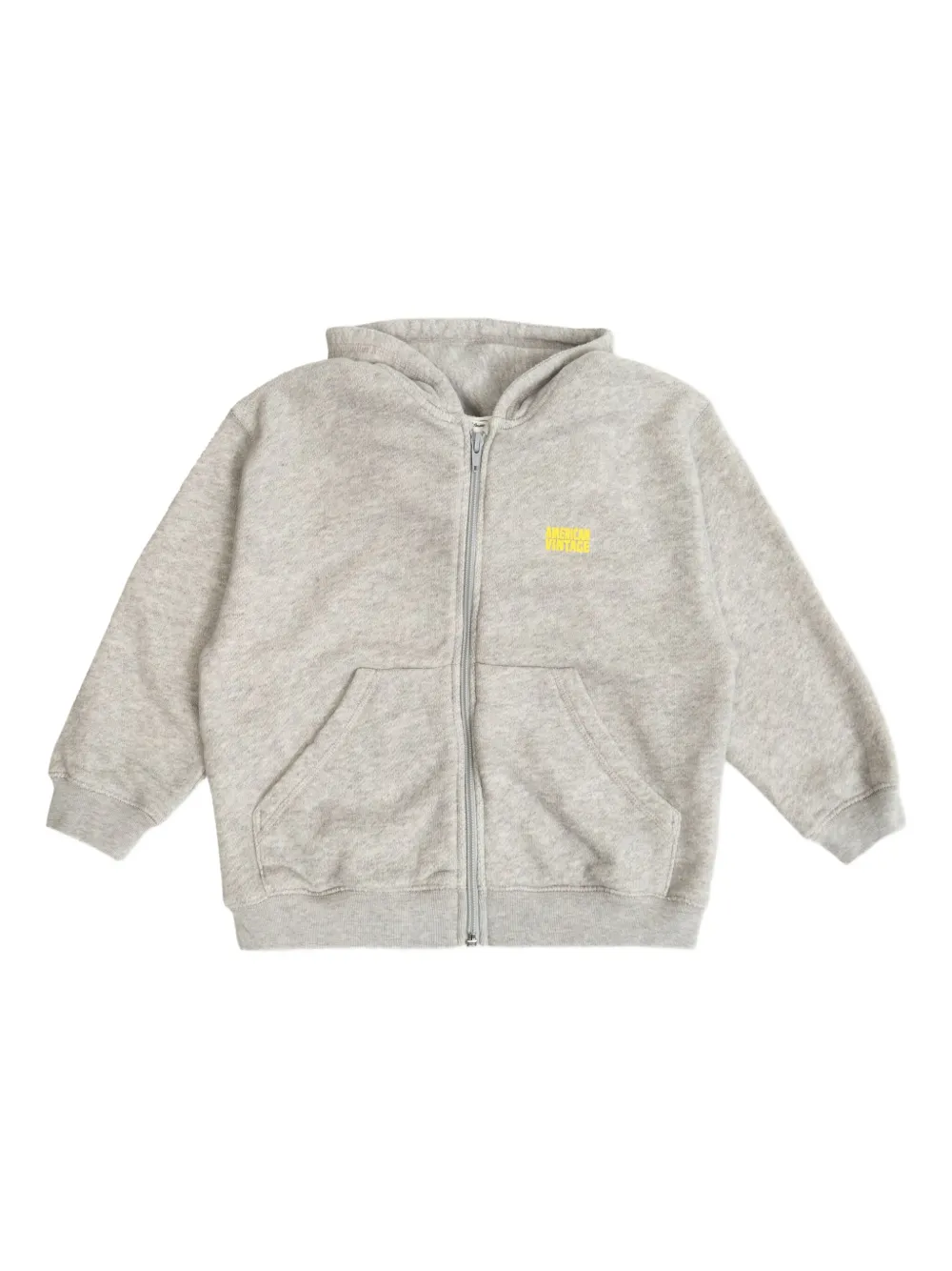 American Vintage Kids Hoodie met logo Grijs