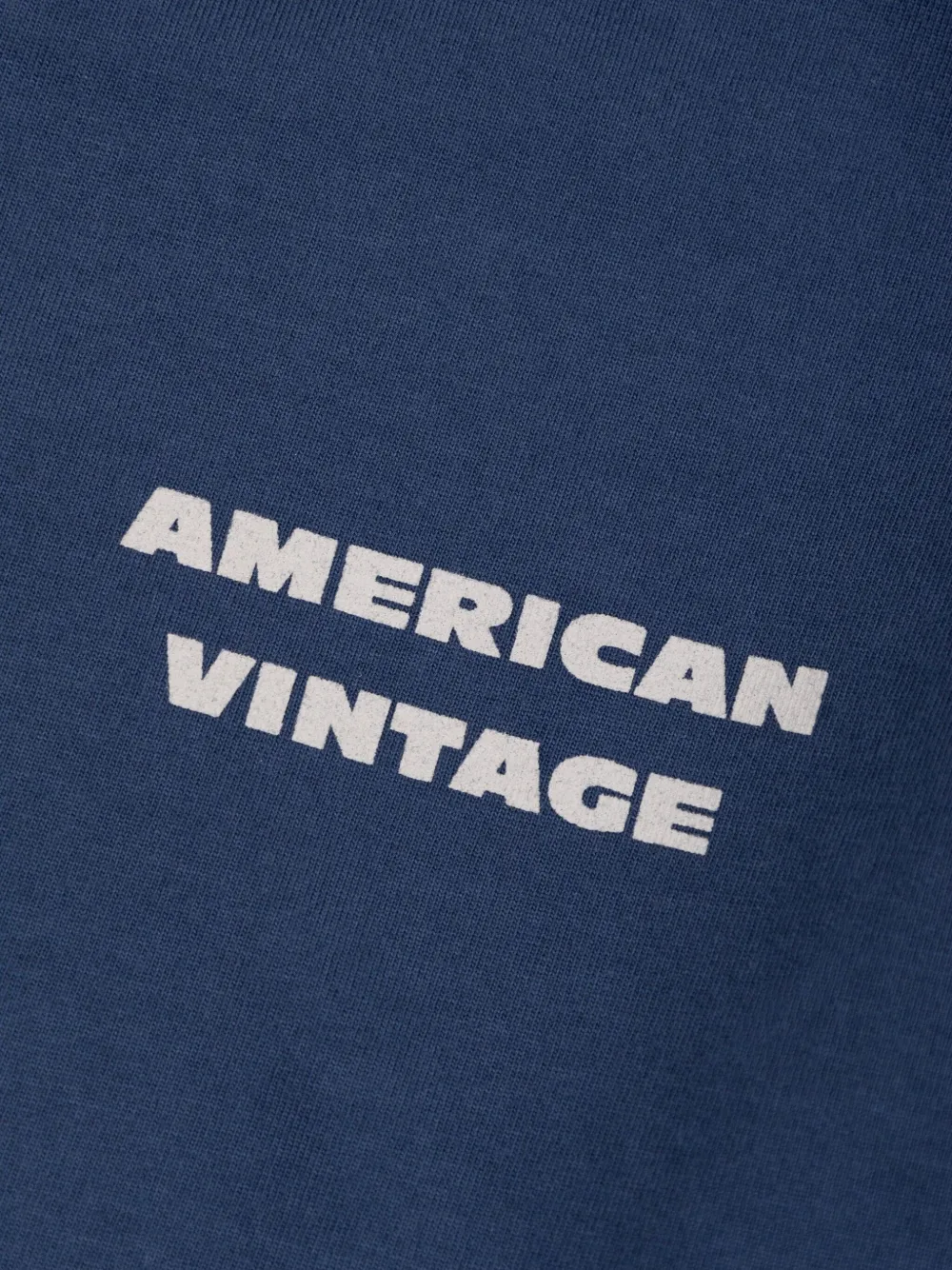 American Vintage Kids Sweater met logoprint Blauw