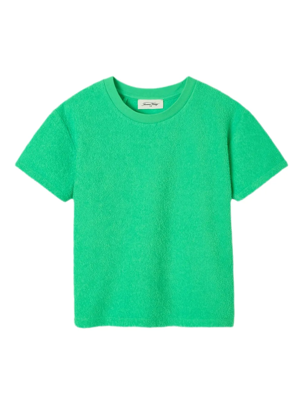 American Vintage Kids Badstof T-shirt Groen