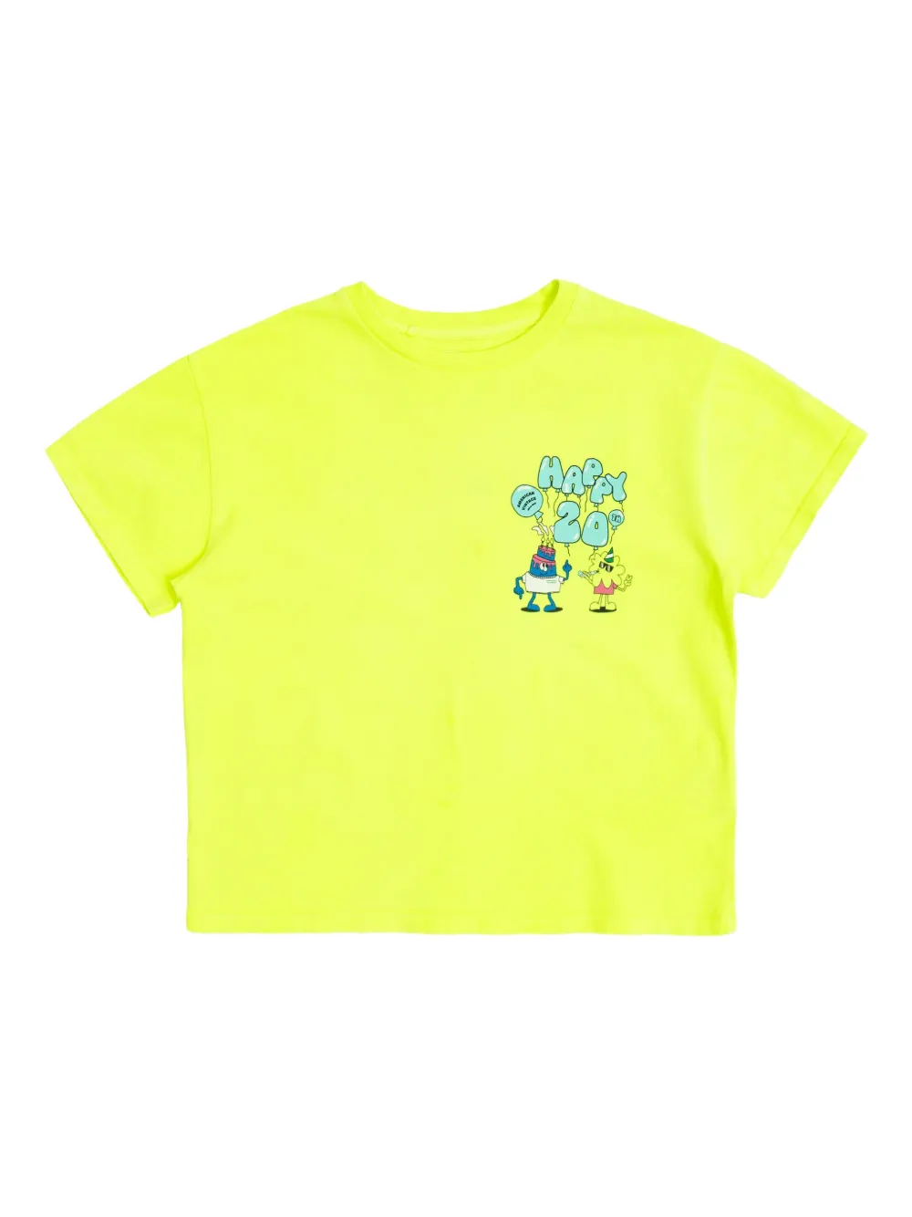 American Vintage Kids T-shirt met grafische print Geel