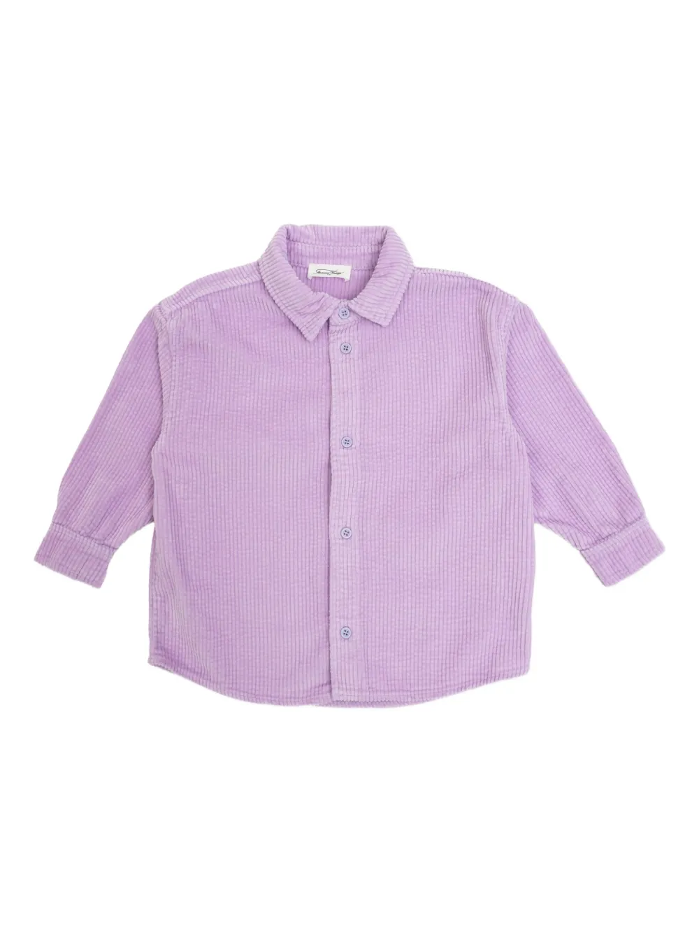 American Vintage Kids Ribfluwelen shirt Paars