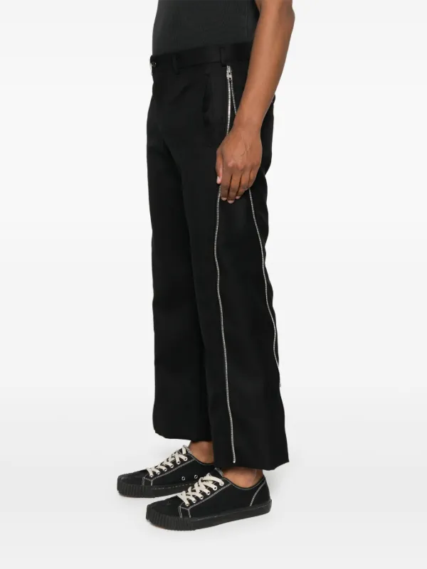 Comme Des Garçons Homme Plus Wool zip-detail Trousers