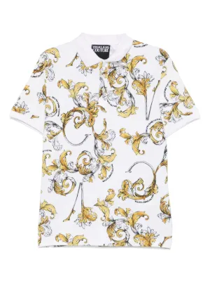 VERSACE JEANS COUTURE Cotton Watercolour Couture Black/Gold