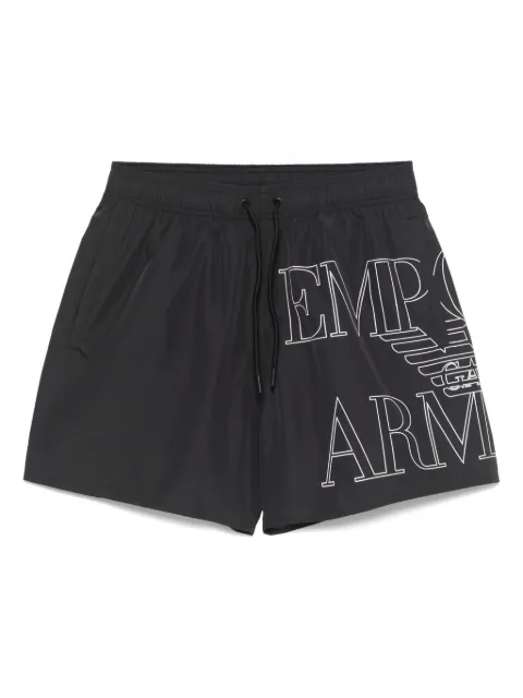 Emporio Armani logo-print swim shorts