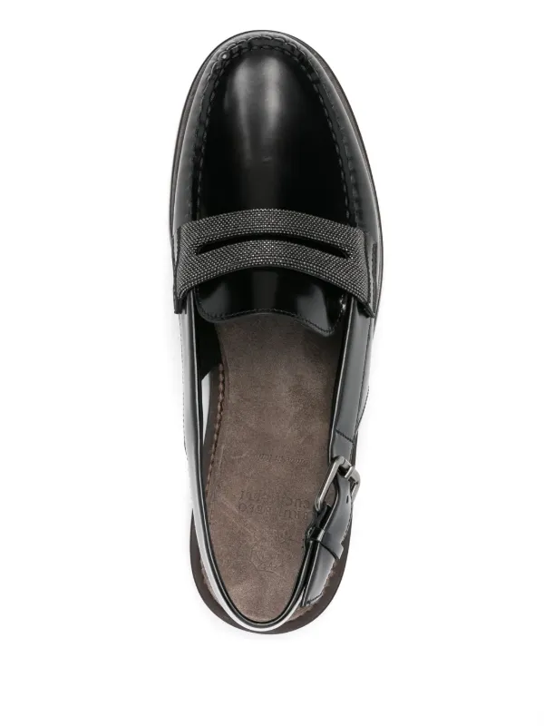 ローファー・オックスフォード Brunello Cucinelli Mocassino Slingback In Pelle Brunello Cucinelli Women's Loafers | A.K. Rikk's