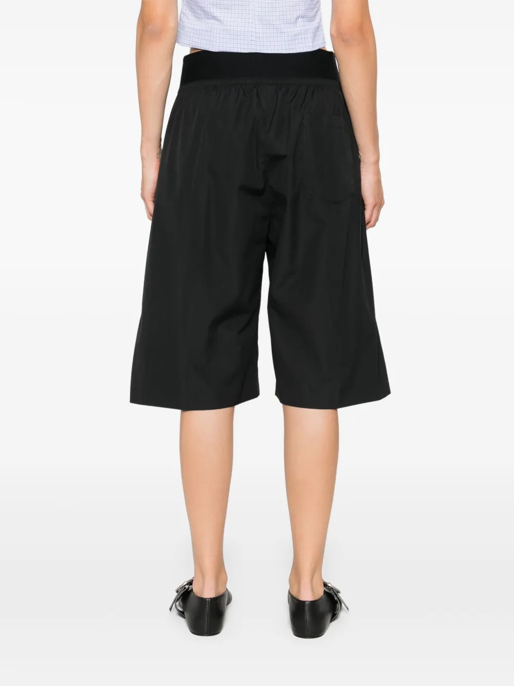 ALAINPAUL ELASTIC-WAIST TAILORED SHORTS