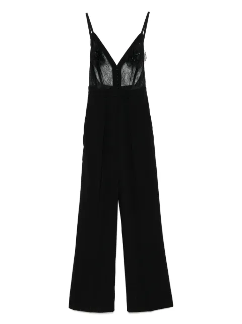 Elisabetta Franchi jumpsuit con bordado floral