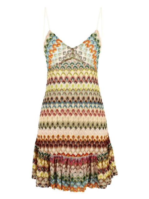 Missoni vestido corto con detalle de encaje