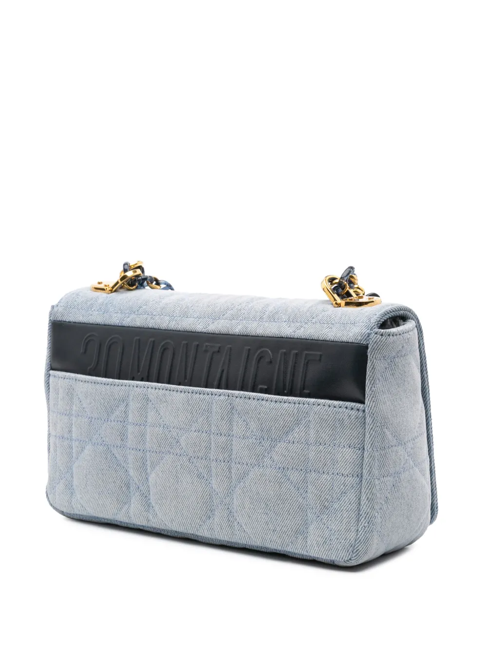 Christian Dior Pre-Owned 2022 Medium Denim Macrocannage Caro Bag crossbody bag | Pre-Owned | Image 2
