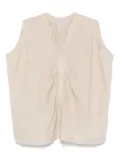 120% Lino sleeveless top - Neutrals