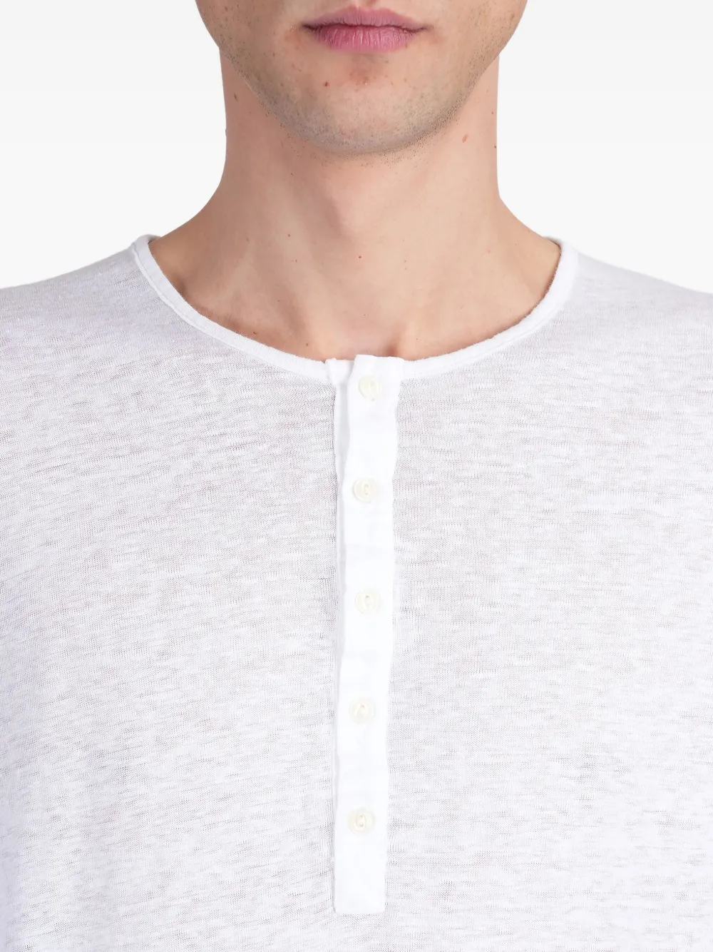 120% Lino Jersey T-shirt Wit