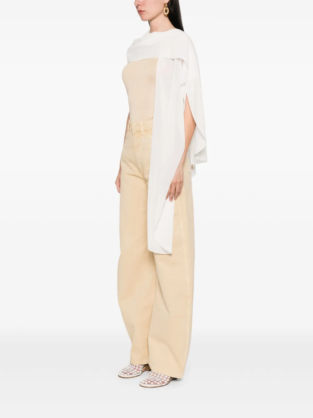 PATRIZIA PEPE ASYMMETRIC BLOUSE