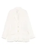120% Lino linen-blend blazer - Neutrals