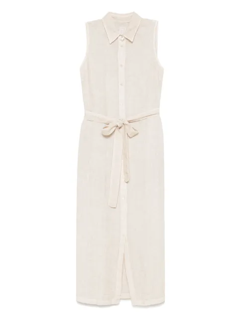 120% Lino linen midi dress