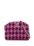 CHANEL Pre-Owned 2021-2024 CC Tweed Houndstooth Clutch On Chain crossbody bag - Pink