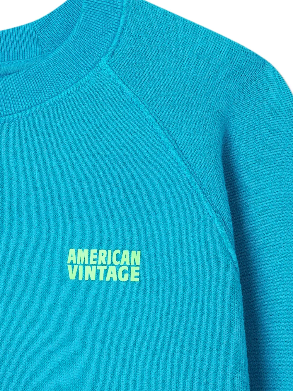 American Vintage Kids Sweater met logo Blauw
