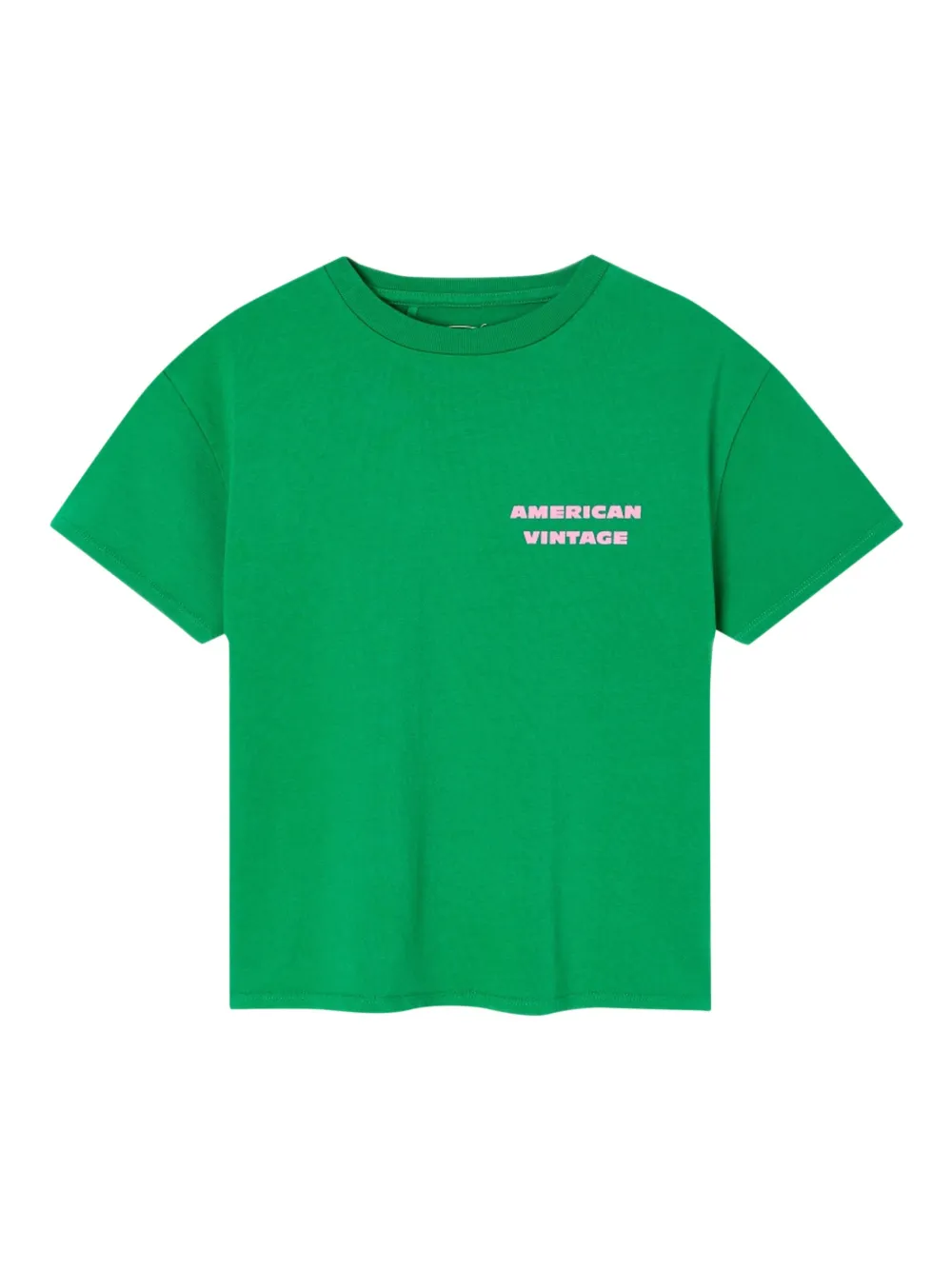 American Vintage Kids T-shirt met grafische print Groen