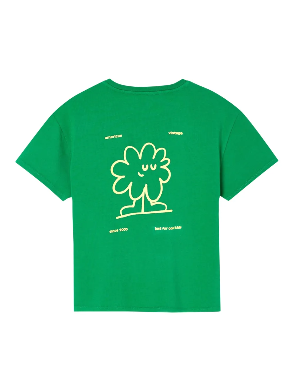 American Vintage Kids T-shirt met grafische print Groen