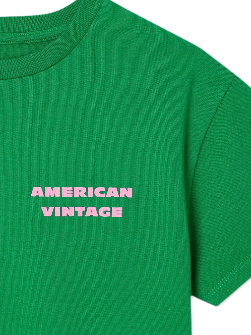 American Vintage Kids T-shirt met grafische print Groen