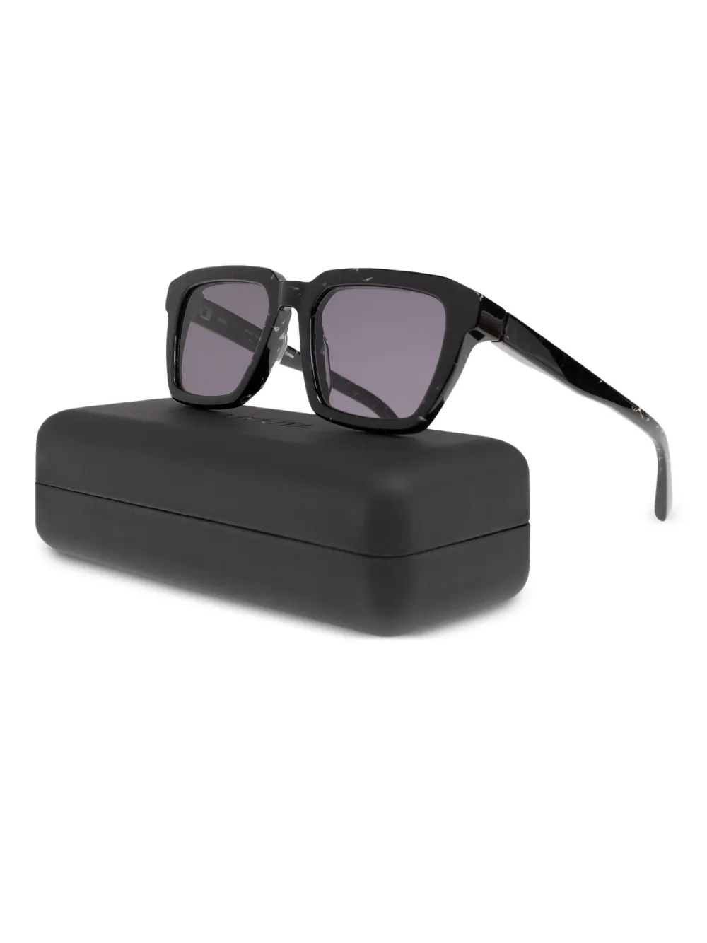 Mykita Zonnebril met hoekig montuur Zwart