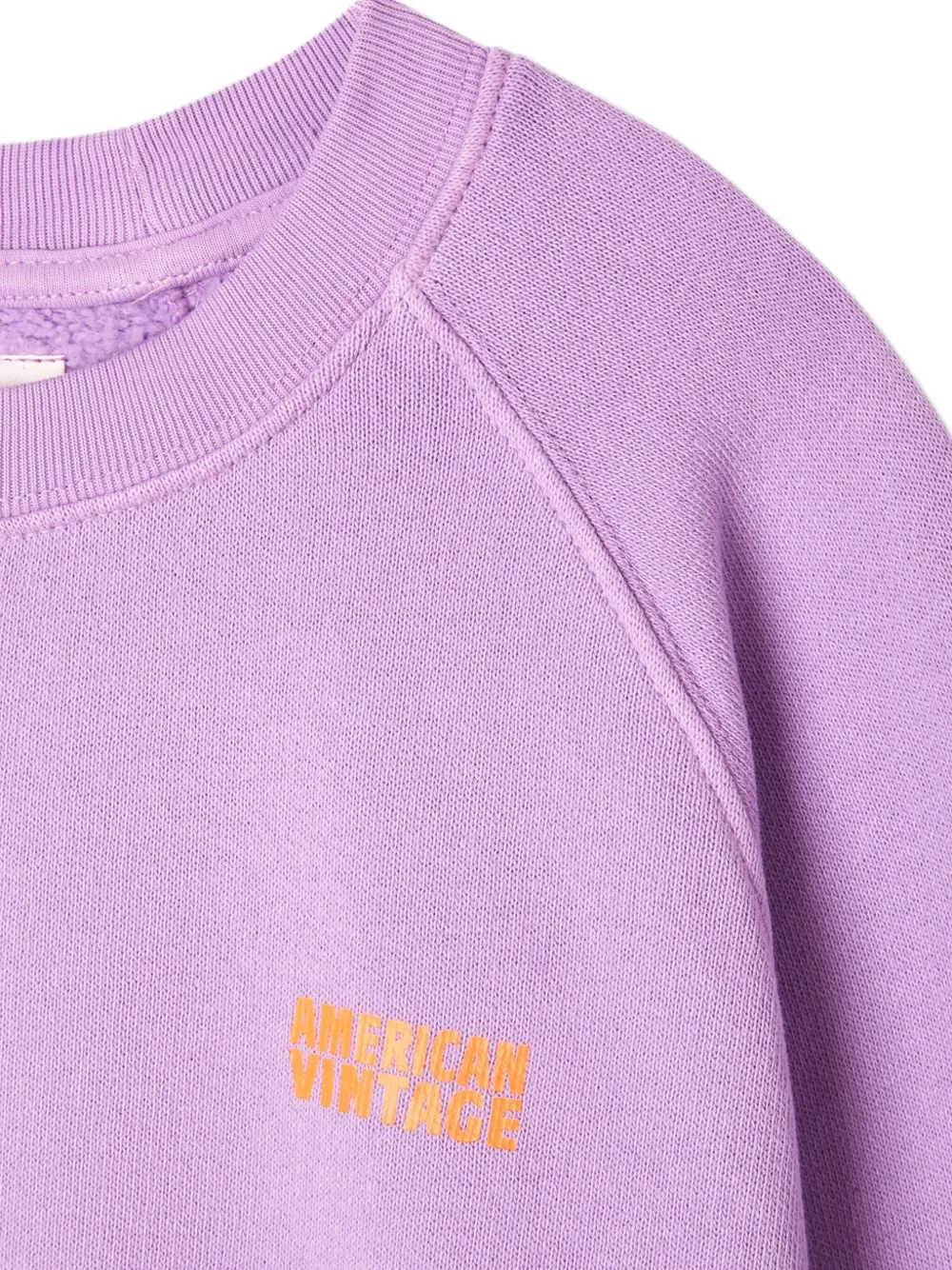 American Vintage Kids Sweater met logoprint Paars