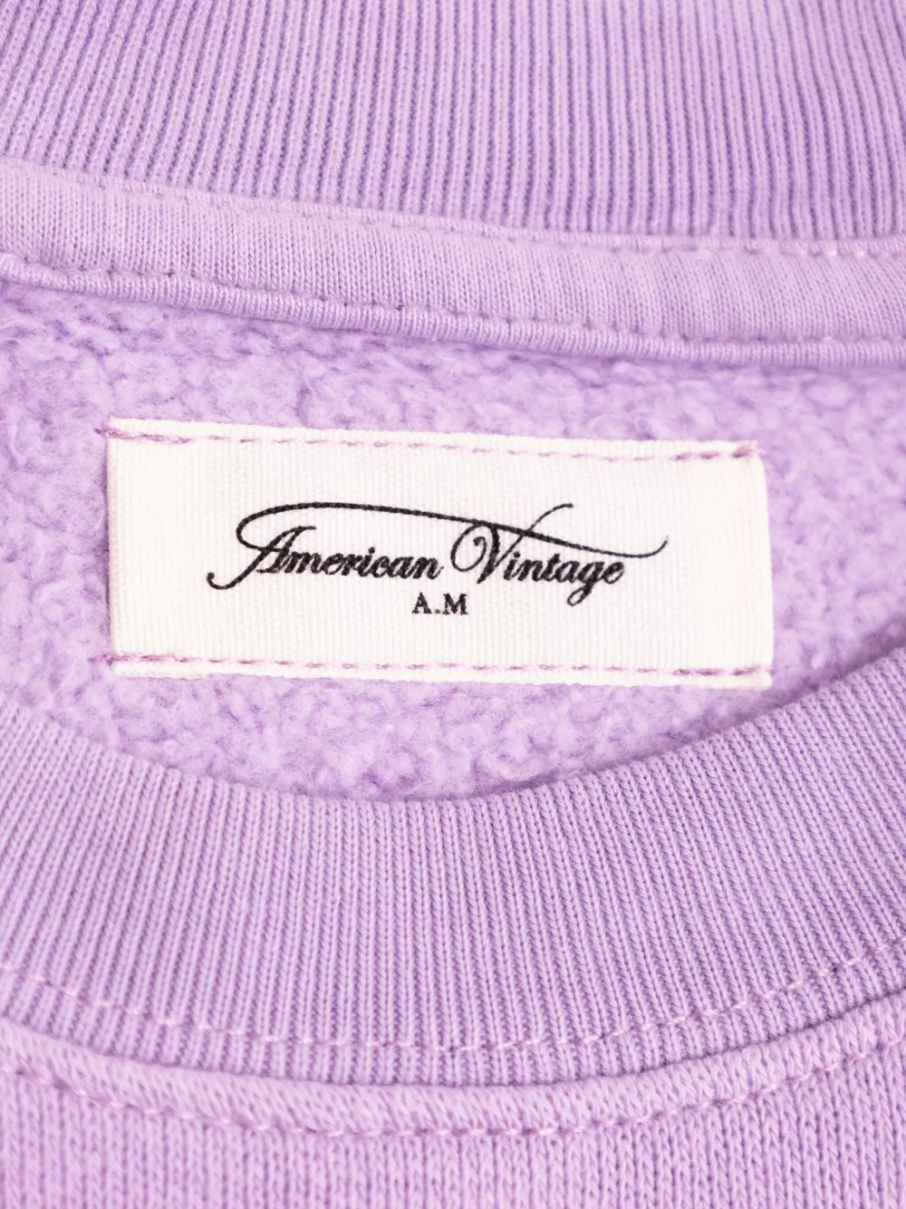 American Vintage Kids Sweater met logoprint Paars