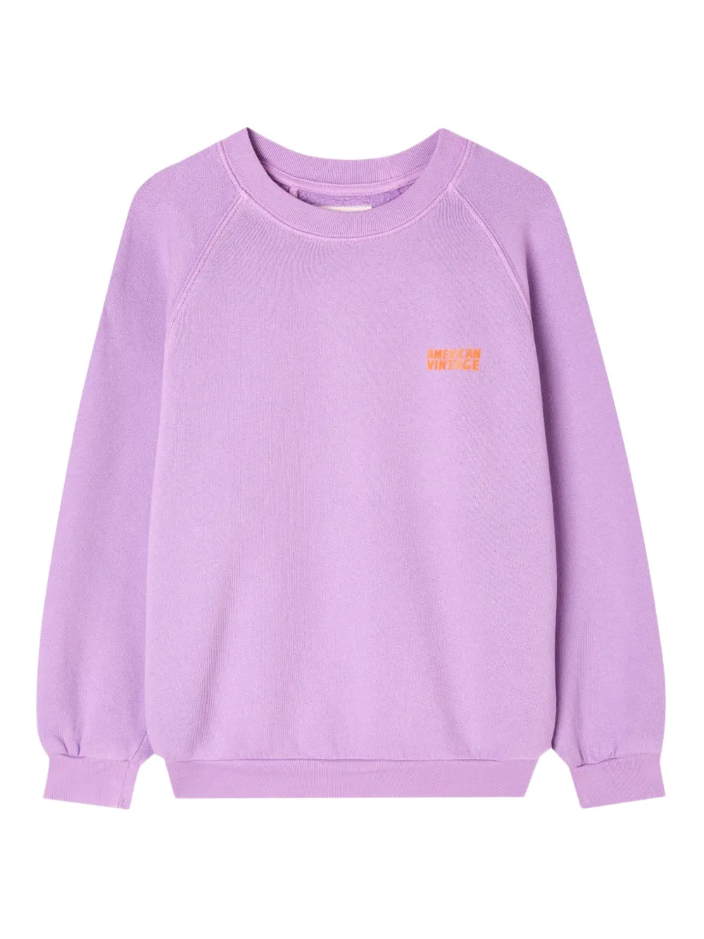 American Vintage Kids Sweater met logoprint Paars