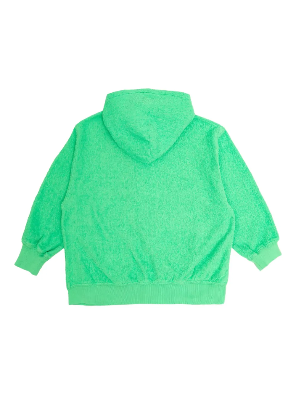 American Vintage Kids Hoodie van biologisch katoen met rits Groen