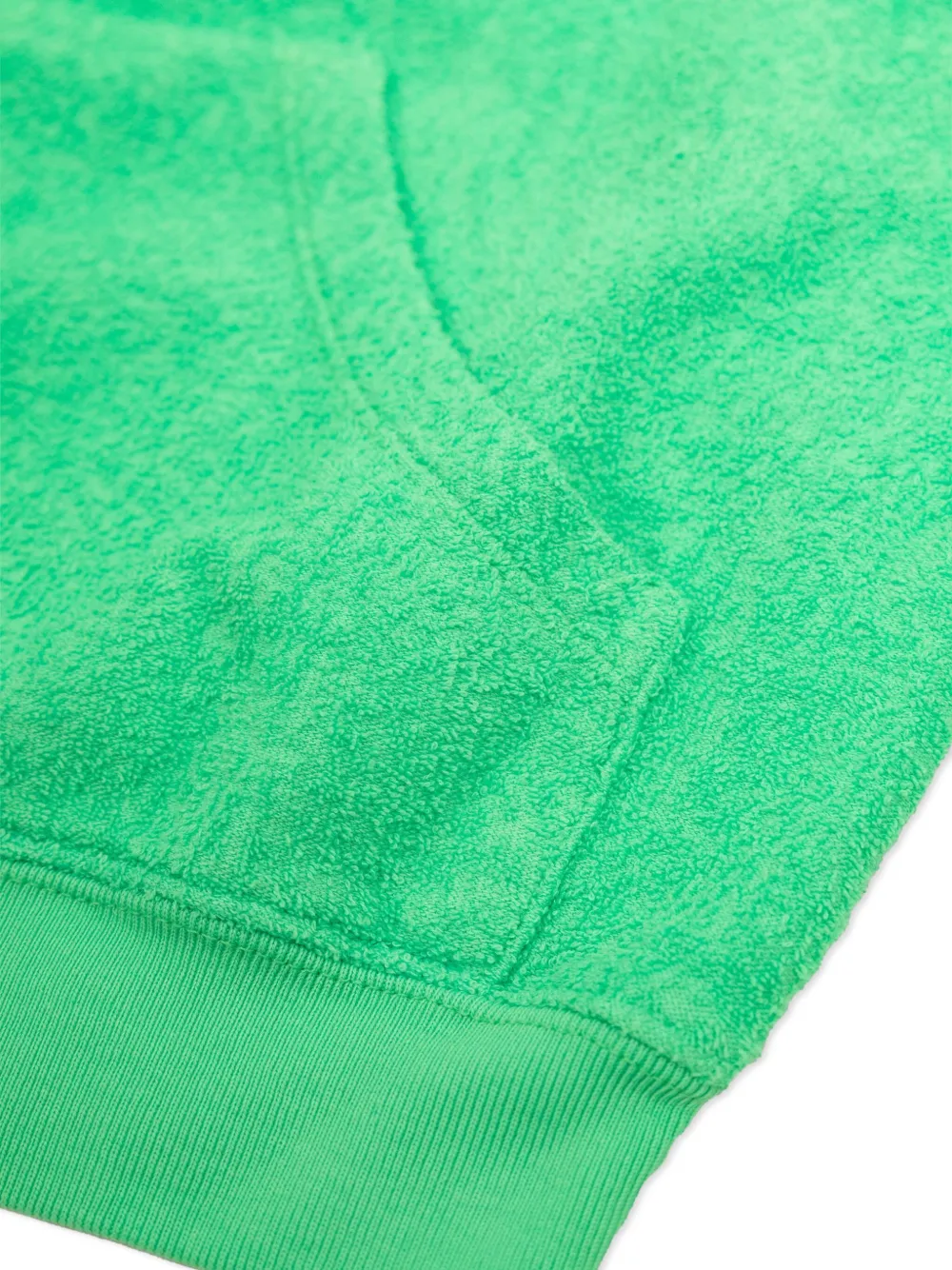 American Vintage Kids Hoodie van biologisch katoen met rits Groen