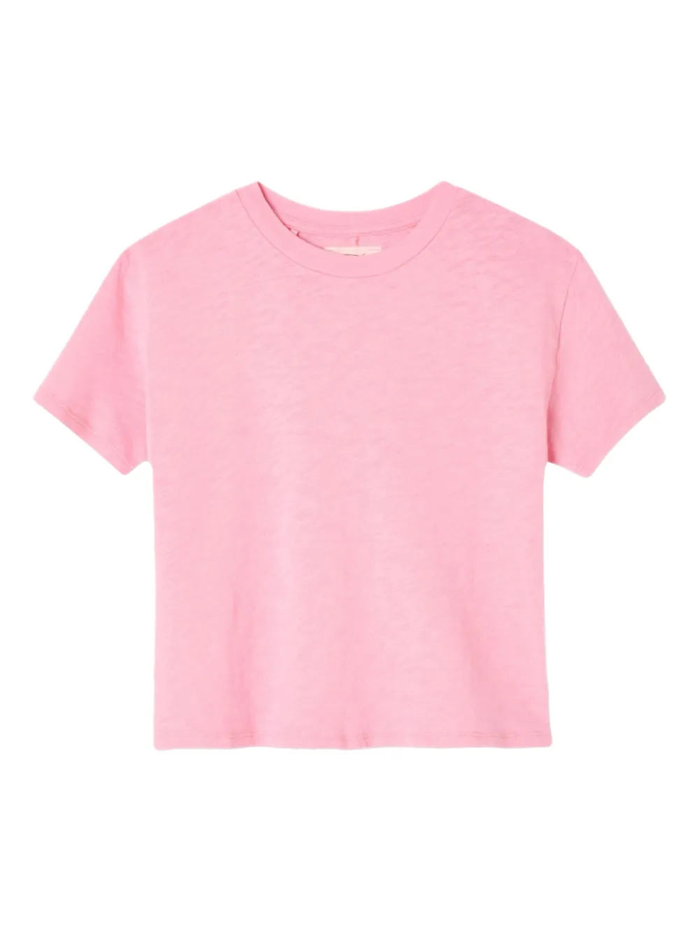 American Vintage Kids T-shirt met slub-textuur Roze