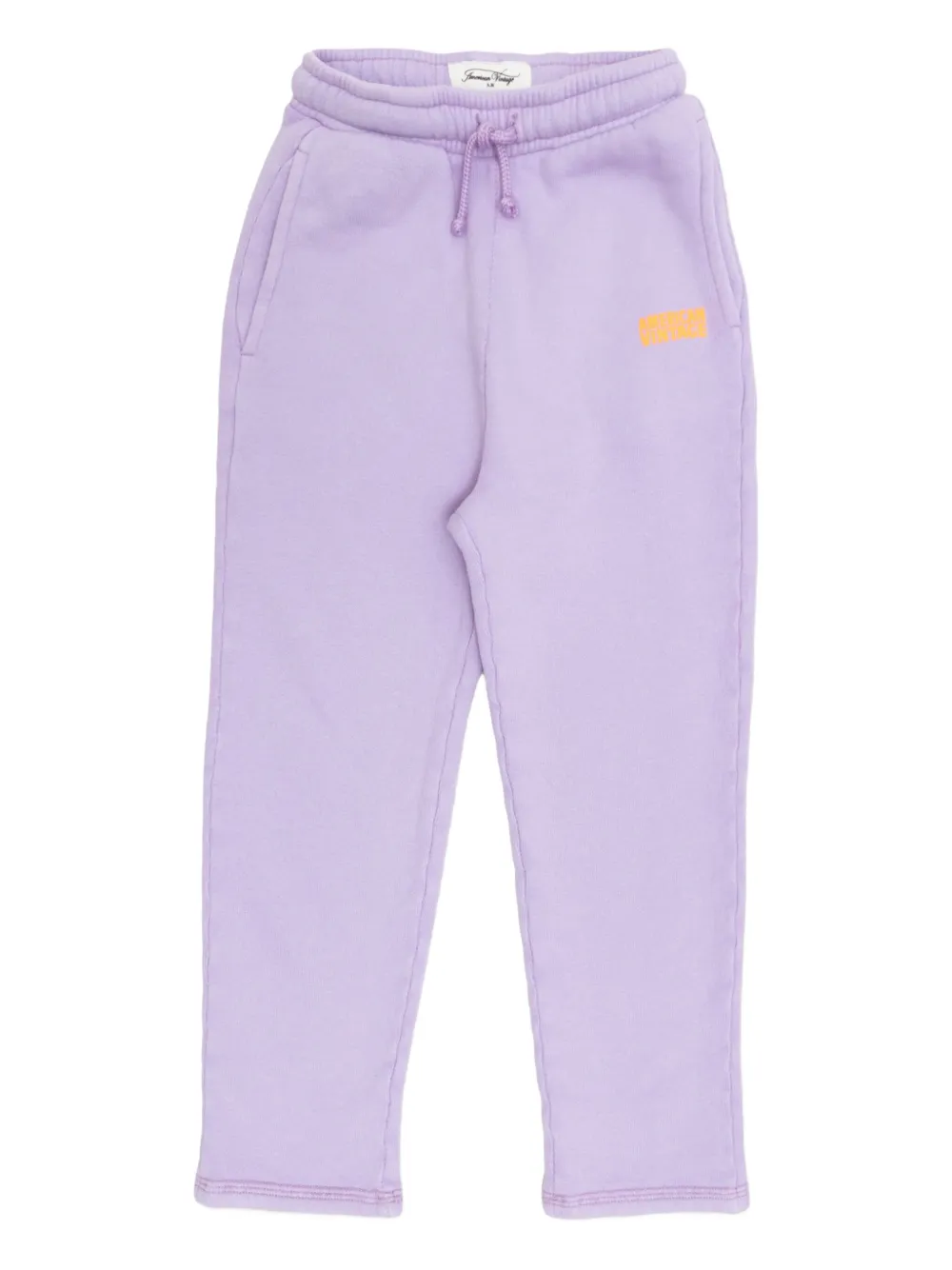 American Vintage Kids Trainingsbroek met logoprint Paars