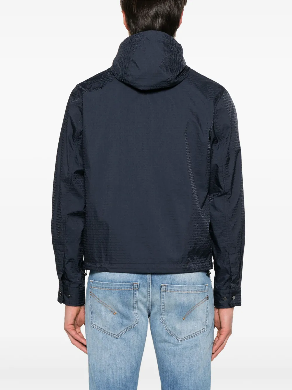 Emporio Armani Jack met logopatroon Blauw