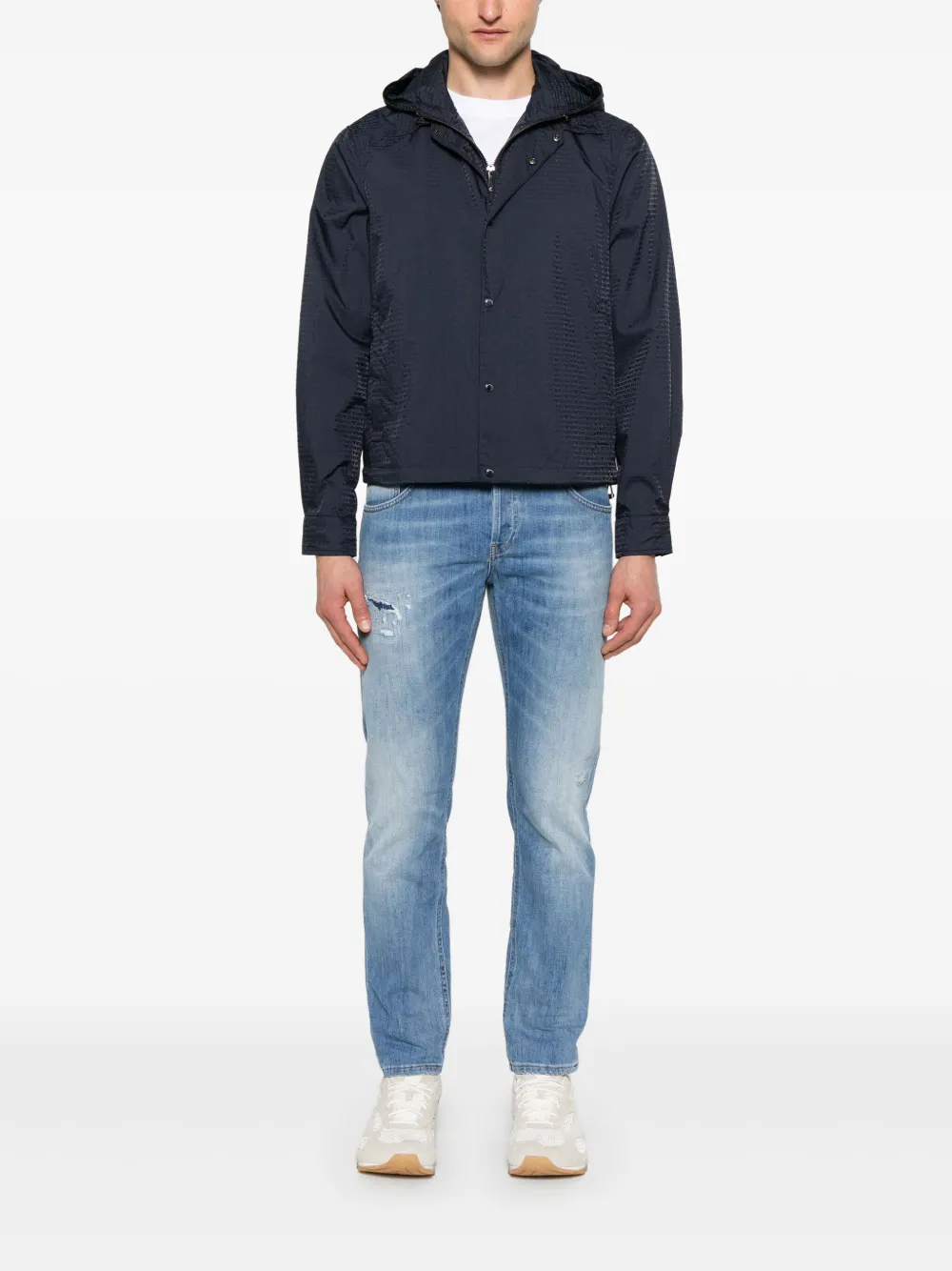 Emporio Armani logo-pattern jacket | Lightweight Jackets | Image 2