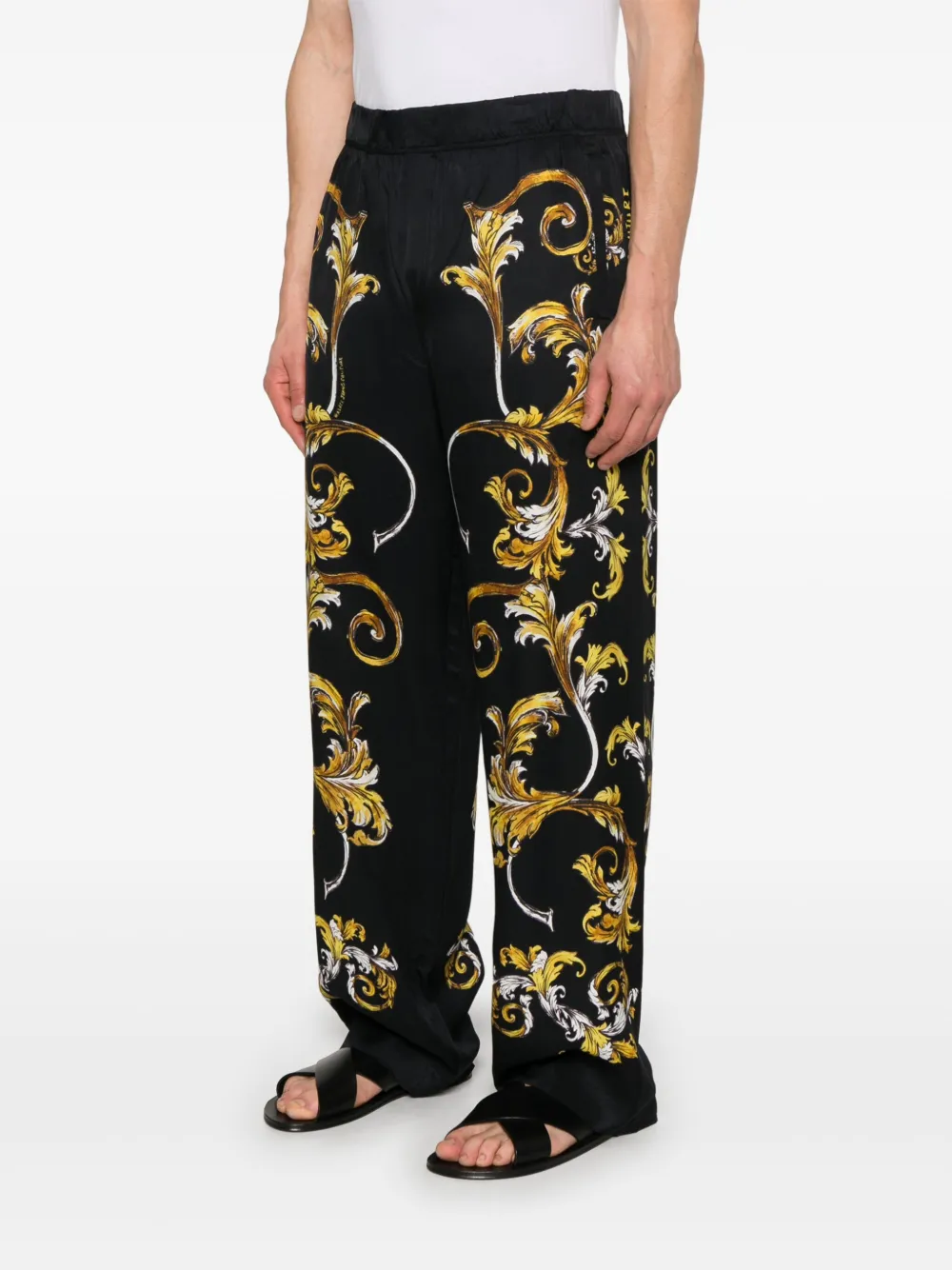 VERSACE JEANS COUTURE BAROCCO-PRINT TROUSERS