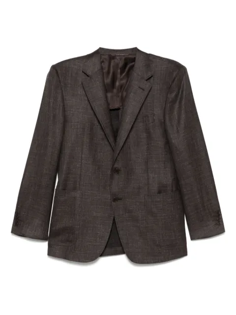 Canali marl-knit blazer