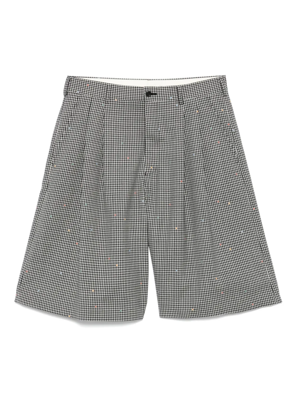 Comme des Garçons Homme Plus Geruite shorts Zwart