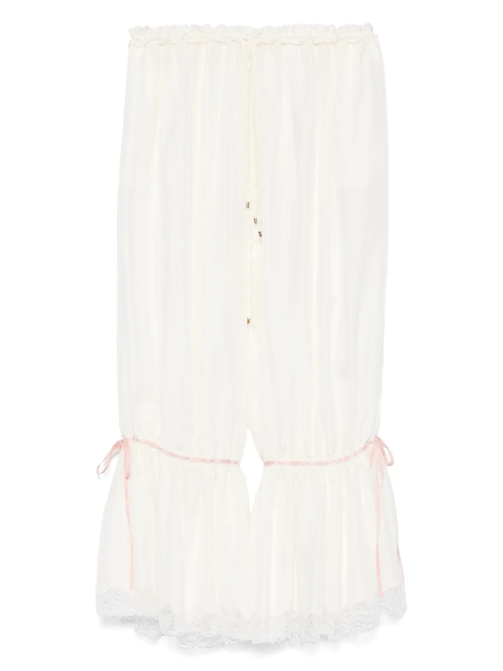 Chloé cropped silk trousers