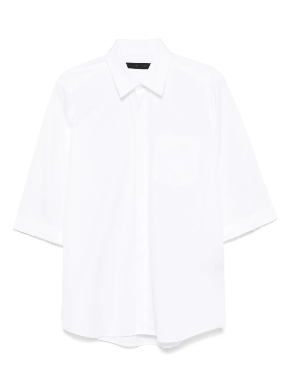 logo-embroidered shirt