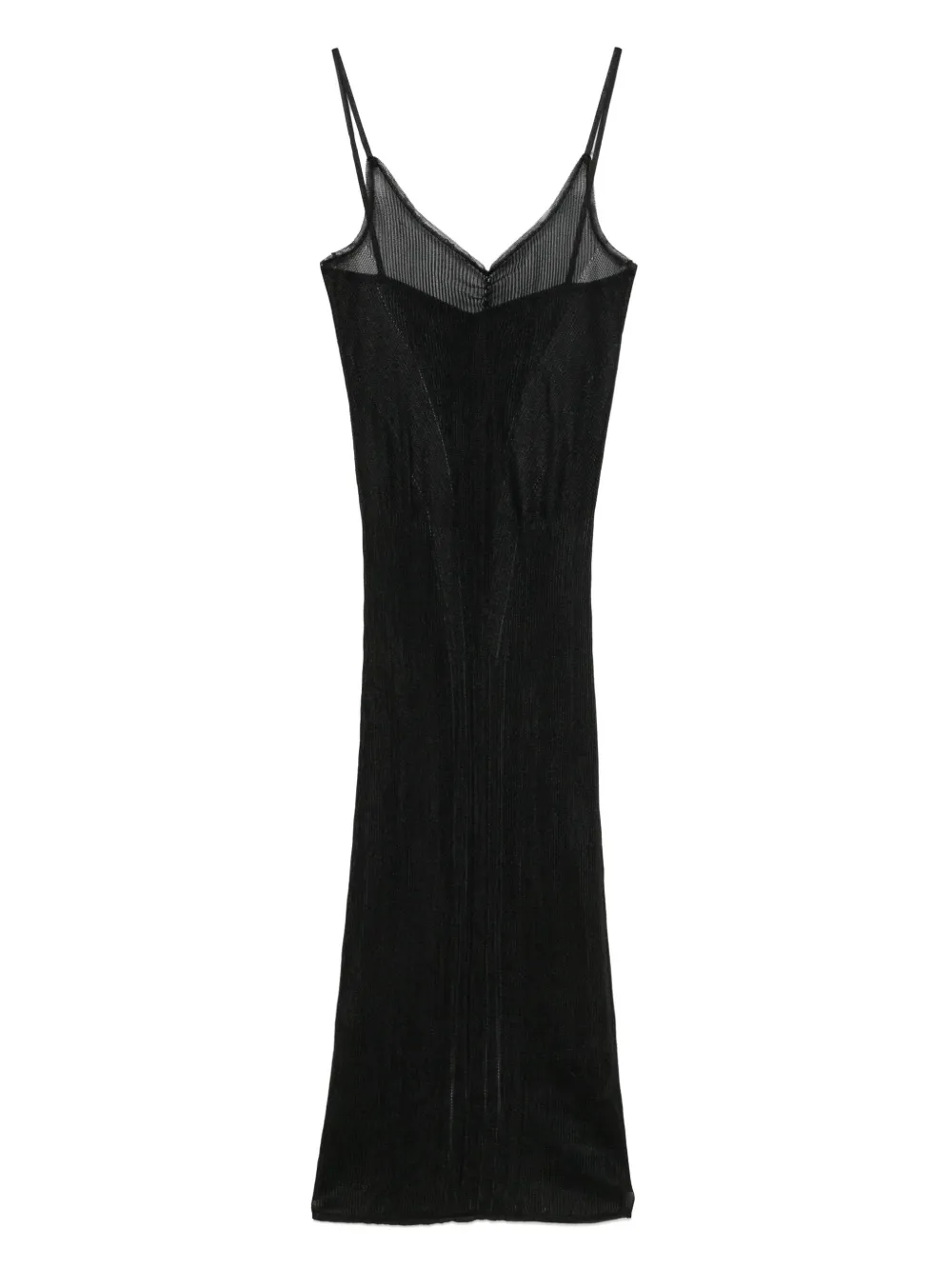 ALAINPAUL robe mi-longue en maille nervurée | noir | Image 1