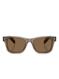 Prada Eyewear transparent square sunglasses - Brown