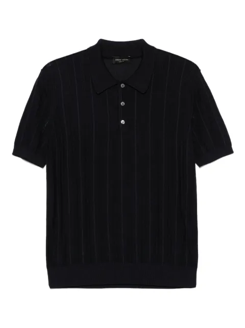 Roberto Collina ribbed-knit polo shirt