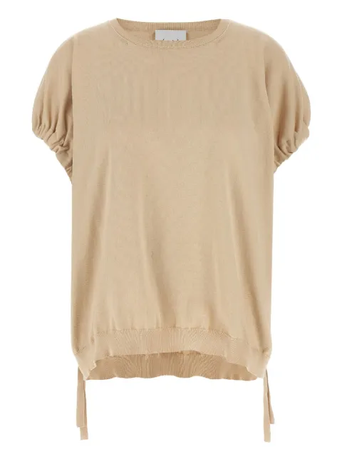 Nude knitted t-shirt
