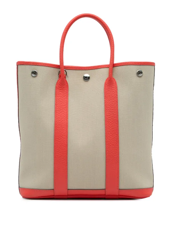 Hermès Pre-Owned 2021 Toile Garden Party File 28 Satchel