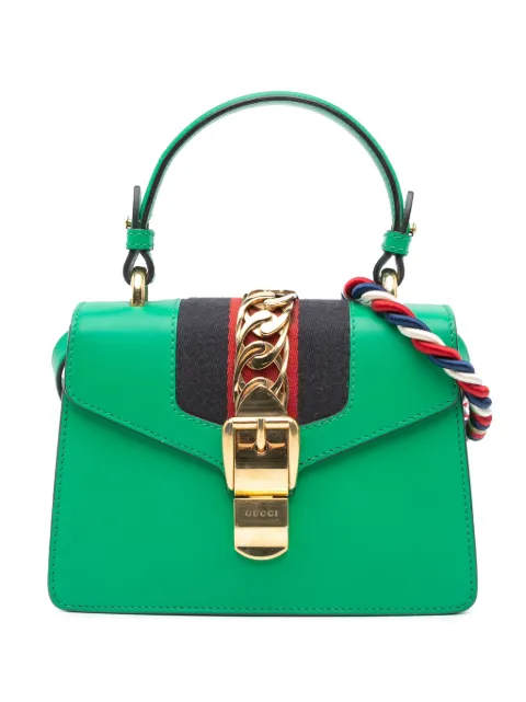 Gucci Pre-Owned 2016-2024 Mini Leather Sylvie satchel