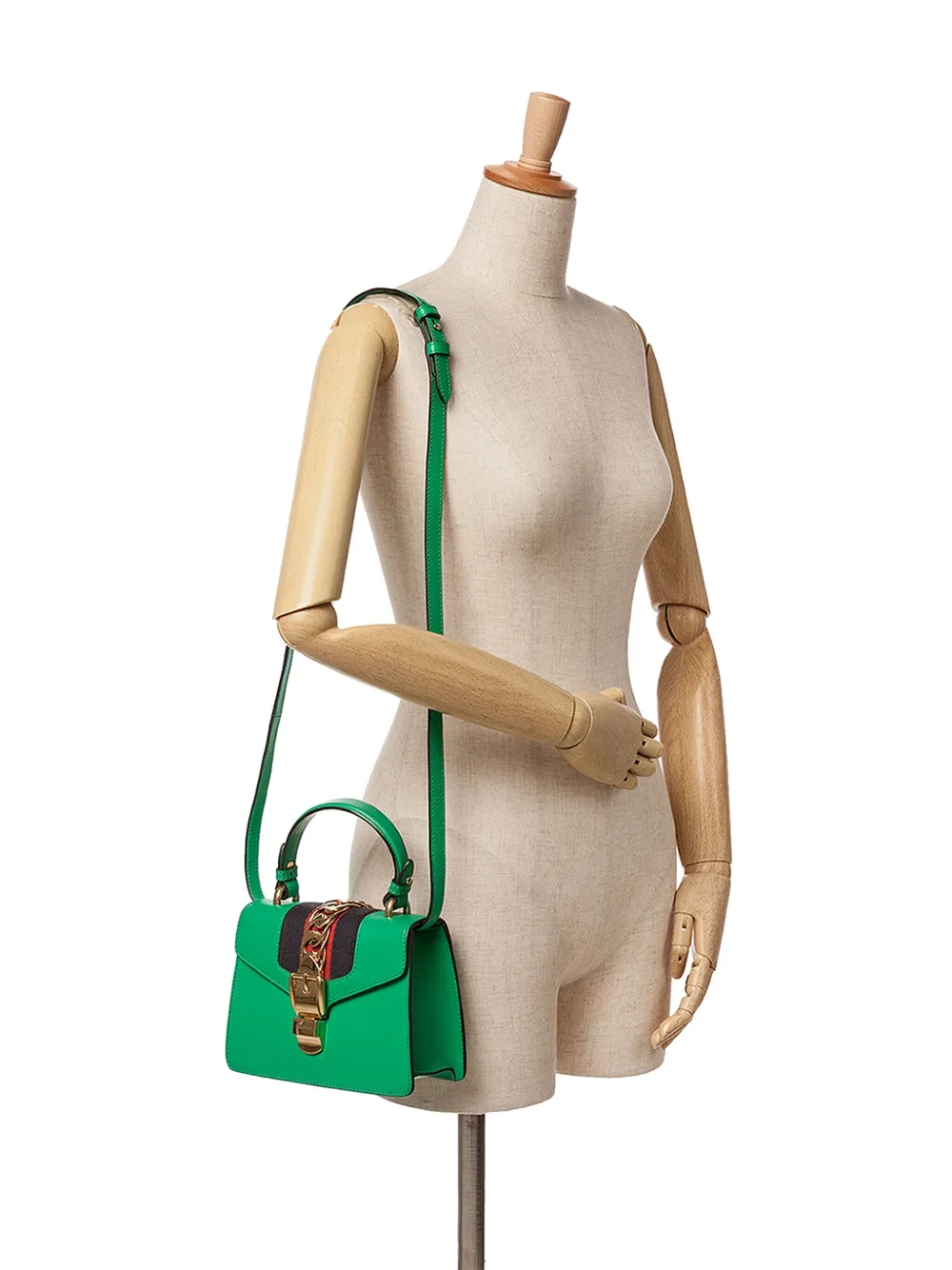 Gucci Pre-Owned Borsa a tracolla Sylvie mini in pelle 2016-2024 | Image 7