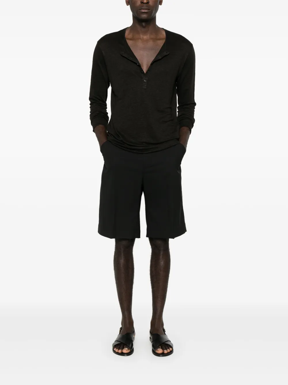 120% Lino playera Henley | Playeras | Image 2